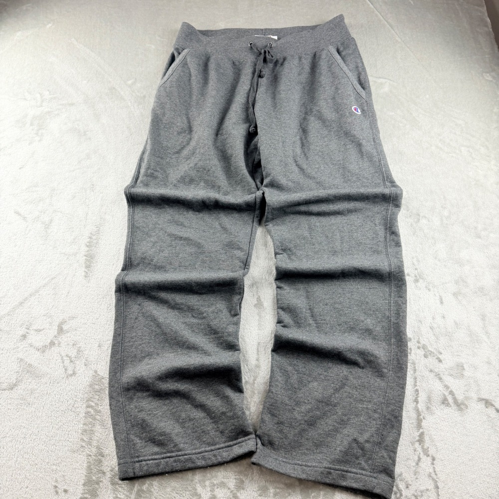 Champion Men's Large Gray Authentic Athleticwear Fleece Sweatpants M1064 G61